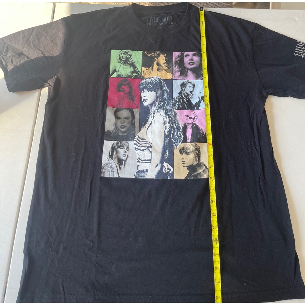 Taylor Swift The Eras Tour Black Graphic T-Shirt North American Dates Concert T - Picture 5 of 6
